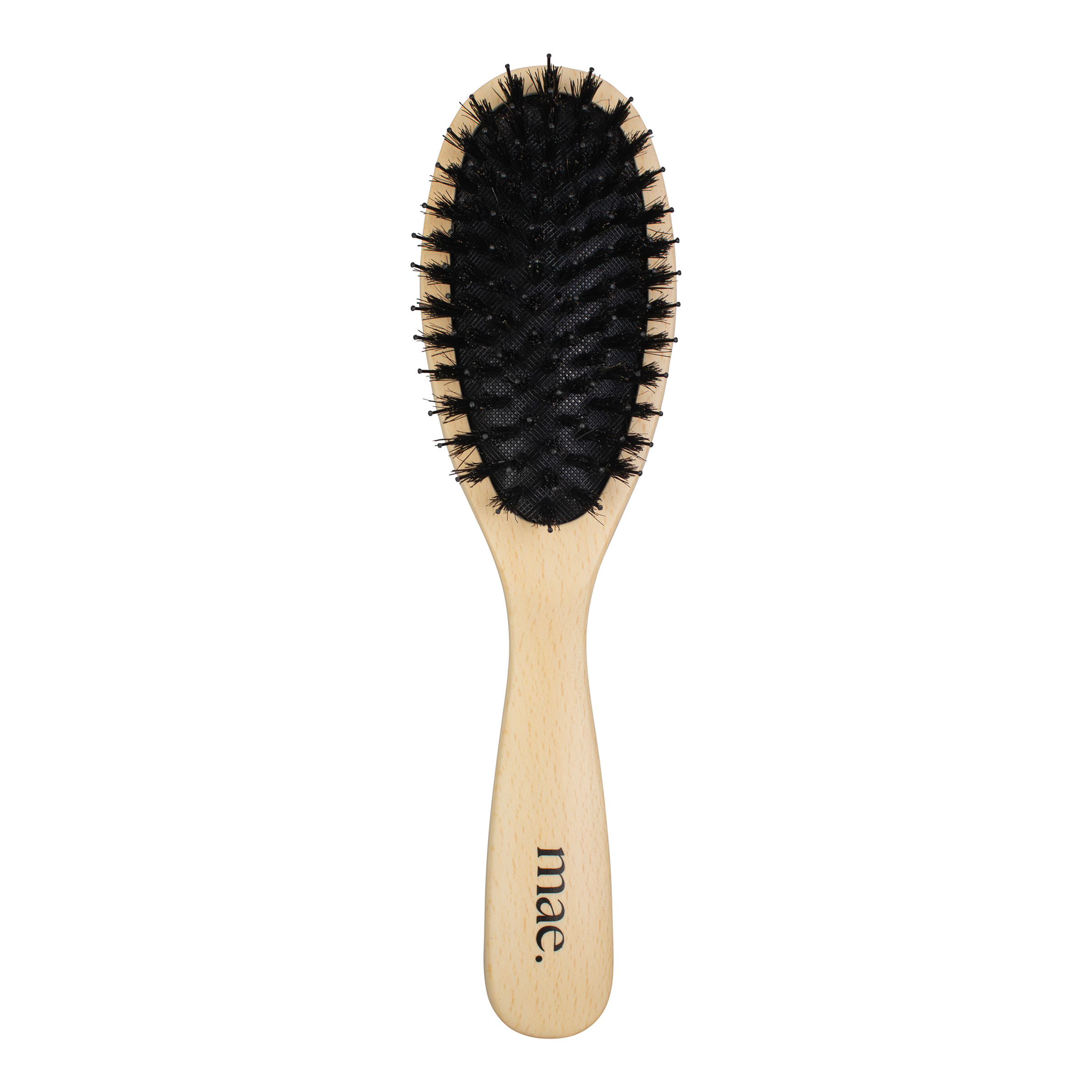 Natural Bristle Oval Pad Brush