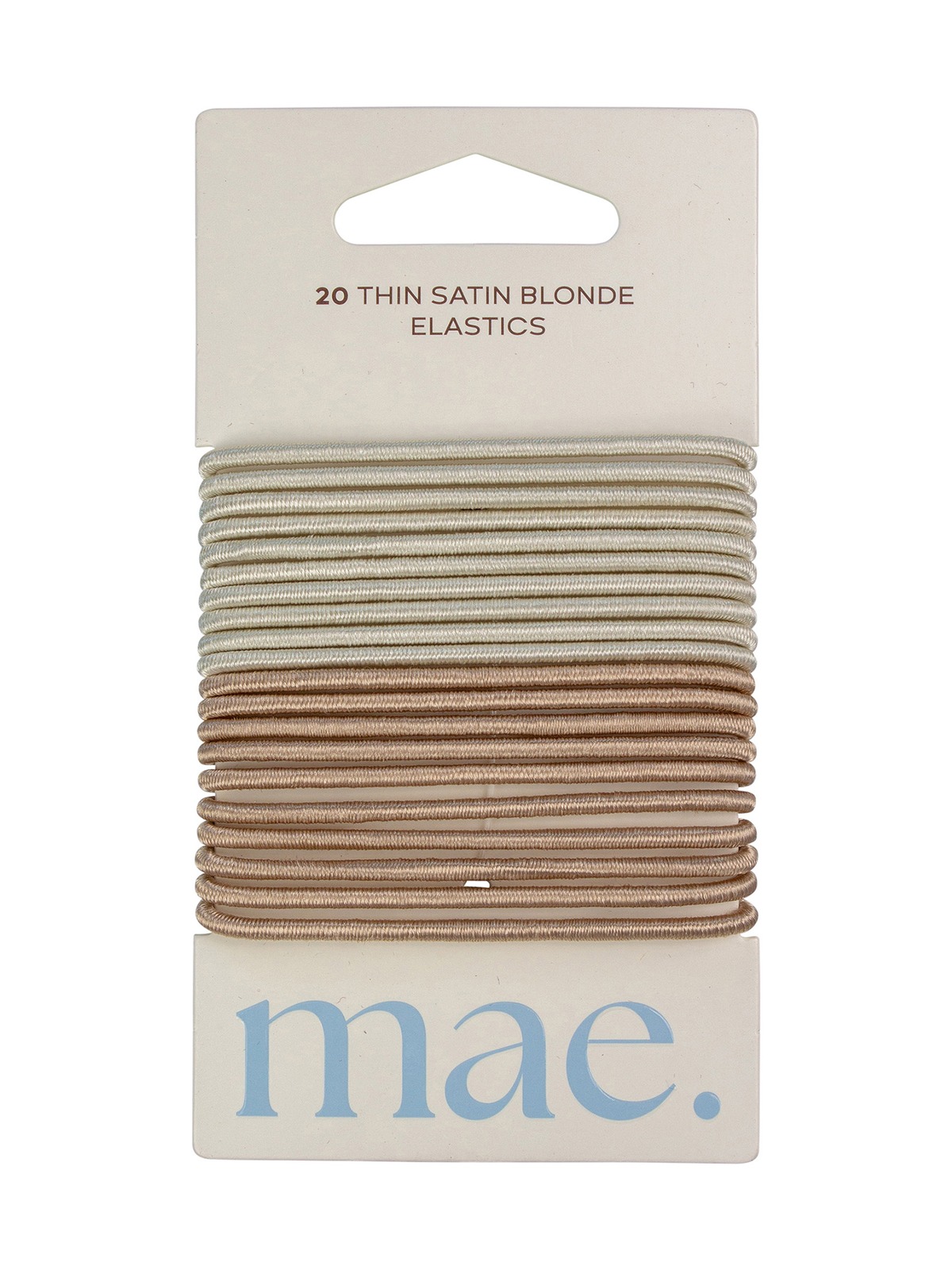 Thin Satin Blonde Elastics